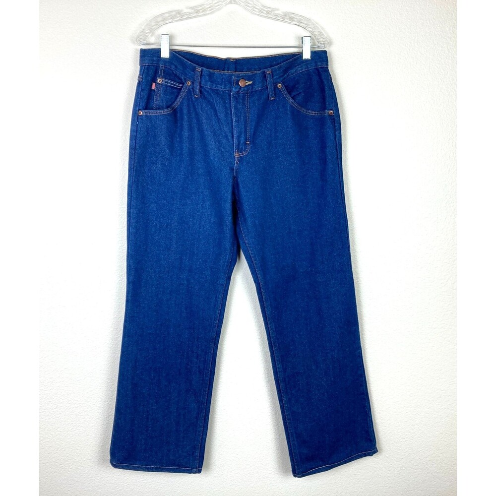 Red Kap Women’s Jeans Relaxed Straight Leg Work Uniform Size 12  34 x 29 PD63PW4